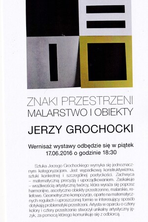 Malarstwo i obiekty - Jerzy Grochocki